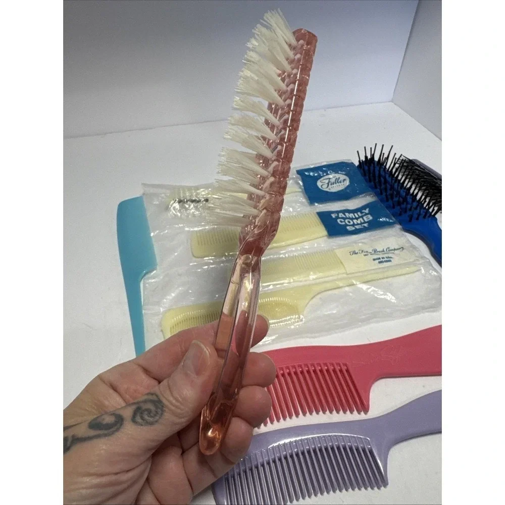 VTG Lot 10 Hair‎ Brushes & Combs Variety Styling Tools